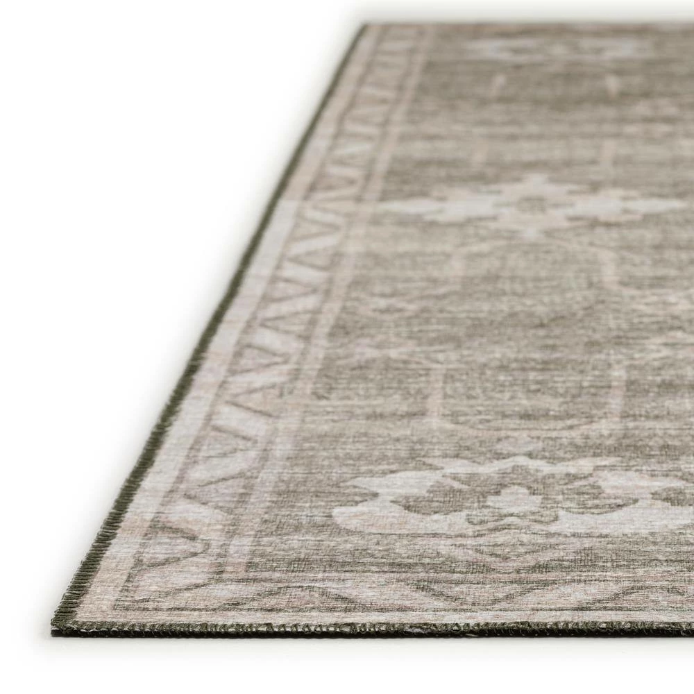 Modena Khaki 1 ft. 8 in. x 2 ft. 6 in. Persian Accent Rug by Addison Rugs 4 Modena Khaki 1 ft. 8 in. x 2 ft. 6 in. Persian Accent Rug by Addison Rugs - Image 2