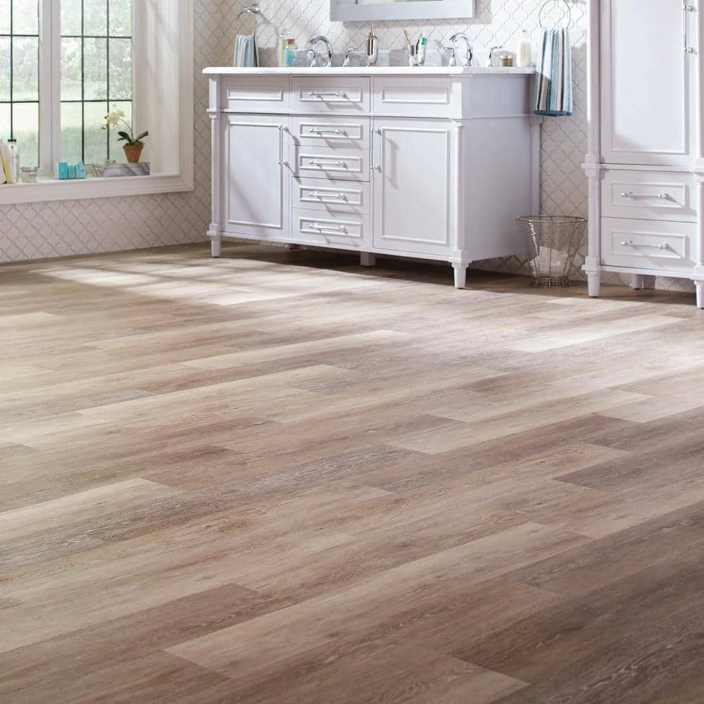 Cozy Floor Style 35 Cozy Floor Style -Cozy Floor Style khaki oak trafficmaster vinyl plank flooring 185312 e1 1000