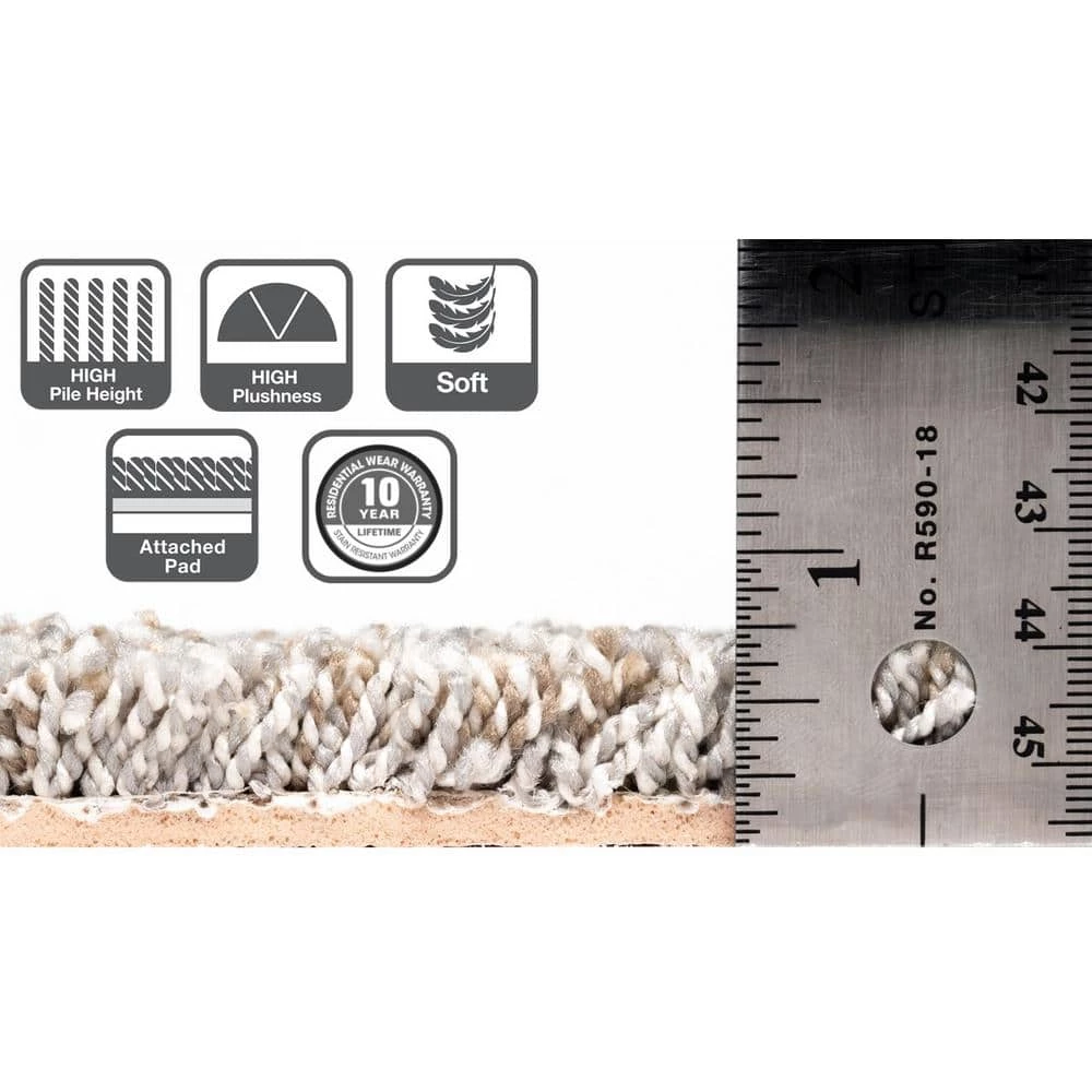 Willow Kirkdale Beige Residential 18 in. x 18 Peel and Stick Carpet Tile (10 Tiles/Case) 22.5 sq. ft. by TrafficMaster 8 Willow Kirkdale Beige Residential 18 in. x 18 Peel and Stick Carpet Tile (10 Tiles/Case) 22.5 sq. ft. by TrafficMaster - Image 6