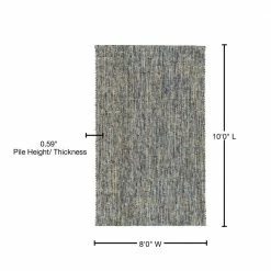 Sierra 1 Lakeview 8 ft. x 10 ft. Tonal Solid Wool Indoor Area Rug by Addison Rugs -Cozy Floor Style lakeview addison rugs area rugs hdsr1la8x10 76 1000