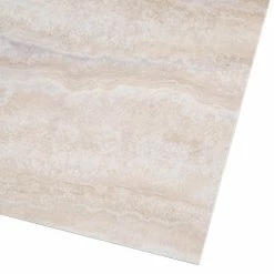 Light Grey 12 in. x 24 in. Travertine Peel and Stick Vinyl Tile Flooring (20 sq. ft. / case) by TrafficMaster 12 Light Grey 12 in. x 24 in. Travertine Peel and Stick Vinyl Tile Flooring (20 sq. ft. / case) by TrafficMaster -Cozy Floor Style light grey travertine trafficmaster vinyl tile 221924u 1d 1000