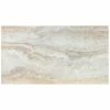 Light Grey 12 in. x 24 in. Travertine Peel and Stick Vinyl Tile Flooring (20 sq. ft. / case) by TrafficMaster -Cozy Floor Style light grey travertine trafficmaster vinyl tile 221924u 64 1000