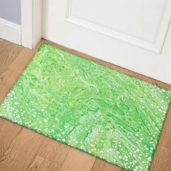 Copeland Lime 1 ft. 8 in. x 2 ft. 6 in. Abstract Accent Rug by Addison Rugs -Cozy Floor Style lime addison rugs area rugs hdkc5lm20x30 31 1000