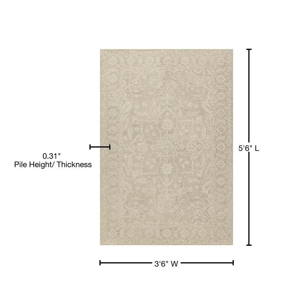 Delano 4 Linen 3 ft. 6 in. x 5 ft. 6 in. Area Rug by Addison Rugs 12 Delano 4 Linen 3 ft. 6 in. x 5 ft. 6 in. Area Rug by Addison Rugs - Image 10