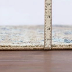 Provincial 7 Linen 7 ft. 10 in. x 10 ft. 7 in. Medallion Persian Area Rug by Addison Rugs -Cozy Floor Style linen addison rugs area rugs hdpc7li8x11 1f 1000