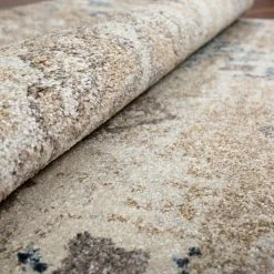 Provincial 7 Linen 7 ft. 10 in. x 10 ft. 7 in. Medallion Persian Area Rug by Addison Rugs -Cozy Floor Style linen addison rugs area rugs hdpc7li8x11 44 1000