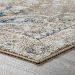 Provincial 7 Linen 7 ft. 10 in. x 10 ft. 7 in. Medallion Persian Area Rug by Addison Rugs -Cozy Floor Style linen addison rugs area rugs hdpc7li8x11 4f 1000