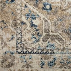 Provincial 7 Linen 7 ft. 10 in. x 10 ft. 7 in. Medallion Persian Area Rug by Addison Rugs -Cozy Floor Style linen addison rugs area rugs hdpc7li8x11 c3 1000