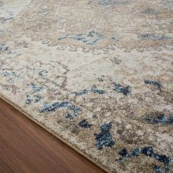 Provincial 7 Linen 7 ft. 10 in. x 10 ft. 7 in. Medallion Persian Area Rug by Addison Rugs -Cozy Floor Style linen addison rugs area rugs hdpc7li8x11 e1 1000