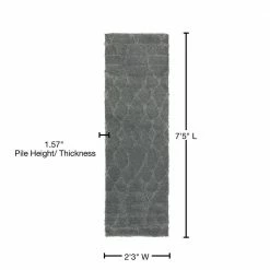 Concord 1 Metal 2 ft. 3 in. x 7 ft. 5 in. Runner Rug by Addison Rugs -Cozy Floor Style metal addison rugs area rugs hdcd1me2x7 76 1000