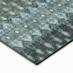Evolve Mineral Blue 8 ft. x 10 ft. Ikat Area Rug by Addison Rugs -Cozy Floor Style mineral blue addison rugs area rugs hdee1mb8x10 4f 1000