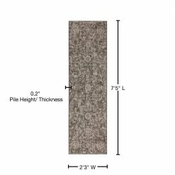 Fergus 7 Mink 2 ft. 3 in. x 7 ft. 5 in. Area Rug Runner Rug by Addison Rugs -Cozy Floor Style mink addison rugs area rugs hdfg7mi2x7 76 1000
