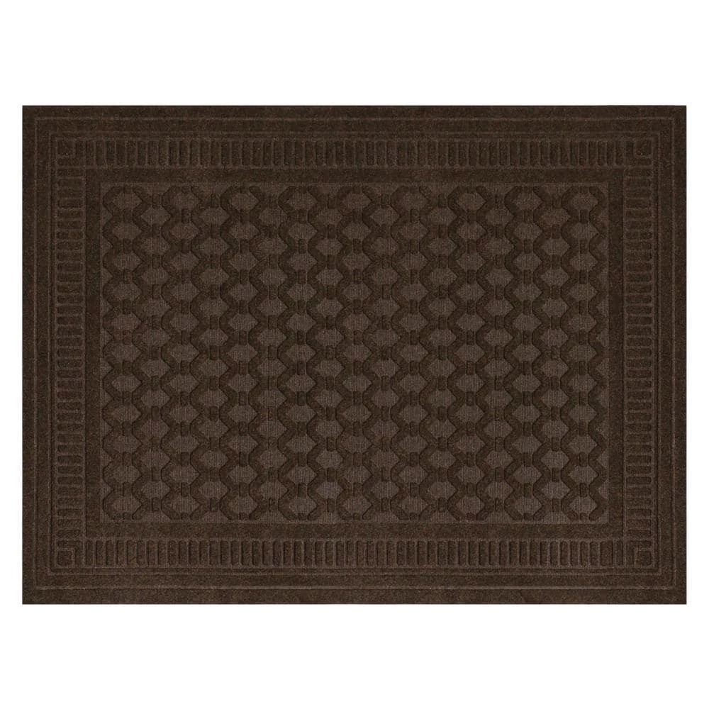 Embossed Mocha 3 ft. x 4 ft. Door Mat by TrafficMaster 3 Embossed Mocha 3 ft. x 4 ft. Door Mat by TrafficMaster