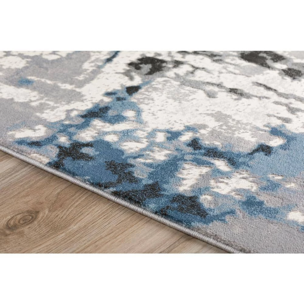 Apollo Grey 2 ft.3 in. x 7 ft.5 in. Abstract Polypropylene Runner Rug by Addison Rugs 7 Apollo Grey 2 ft.3 in. x 7 ft.5 in. Abstract Polypropylene Runner Rug by Addison Rugs - Image 5