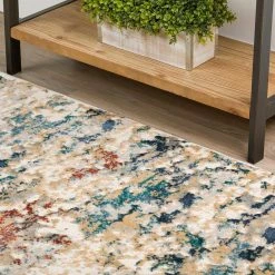 Gentry 26 Multi 9 Ft. 4 In. x 13 Ft. 2 In. Abstract Watercolor Area Rug by Addison Rugs -Cozy Floor Style multi addison rugs area rugs hdge26mu9x13 40 1000