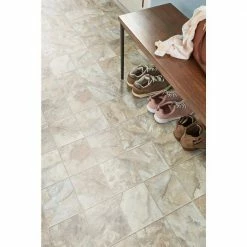 Neutral Square Slate Stone Residential Vinyl Sheet Flooring 12ft. Wide x Cut to Length by TrafficMaster -Cozy Floor Style neutral slate trafficmaster vinyl sheet flooring u6920 258c990p144 a0 1000