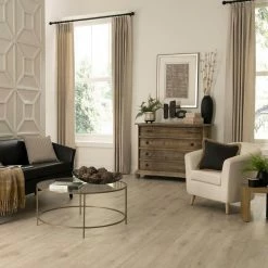 Oak Knoll 8 mm T x 7.48 in. W Water Resistant Laminate Wood Flooring (23.69 sq.ft/Case) by TrafficMaster -Cozy Floor Style oak knoll trafficmaster laminate wood flooring tm3 31 1000