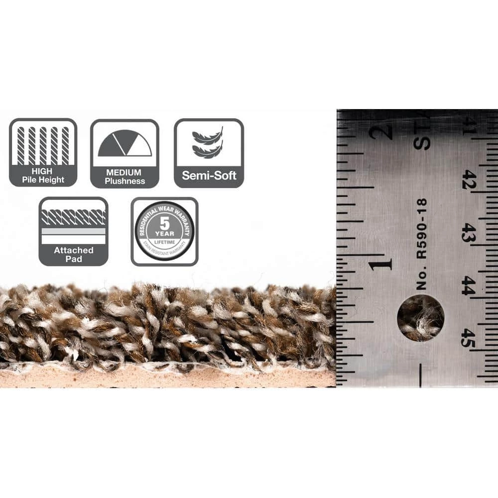 Calico Rock Brown Residential 18 in. x 18 Peel and Stick Carpet Tile (10 Tiles/Case) 22.50 sq. ft. by TrafficMaster 8 Calico Rock Brown Residential 18 in. x 18 Peel and Stick Carpet Tile (10 Tiles/Case) 22.50 sq. ft. by TrafficMaster - Image 6