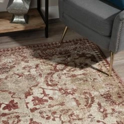 Provincial 4 Paprika 9 ft. 6 x 13 ft. 2 Distressed Persian Area Rug by Addison Rugs -Cozy Floor Style paprika addison rugs area rugs hdpc4pa10x13 1d 1000