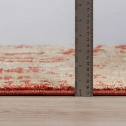 Provincial 4 Paprika 9 ft. 6 x 13 ft. 2 Distressed Persian Area Rug by Addison Rugs -Cozy Floor Style paprika addison rugs area rugs hdpc4pa10x13 1f 1000