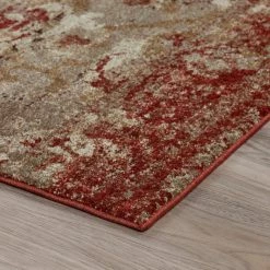 Provincial 4 Paprika 9 ft. 6 x 13 ft. 2 Distressed Persian Area Rug by Addison Rugs -Cozy Floor Style paprika addison rugs area rugs hdpc4pa10x13 4f 1000