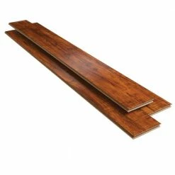 Perry Hickory 8mm T x 4.92 in. W Laminate Wood Flooring (16.33 sq.ft/Case) by TrafficMaster -Cozy Floor Style perry hickory trafficmaster laminate wood flooring hl84 a 31 1000