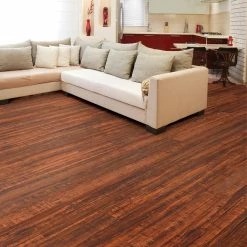 Perry Hickory 8mm T x 4.92 in. W Laminate Wood Flooring (16.33 sq.ft/Case) by TrafficMaster -Cozy Floor Style perry hickory trafficmaster laminate wood flooring hl84 a c3 1000