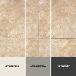 Portland Stone Beige 18 in. x 18 in. Glazed Ceramic Floor and Wall Tile (17.44 sq. ft. / case) by TrafficMaster -Cozy Floor Style portland stone beige trafficmaster ceramic tile pt011818hd1pv 1d 1000