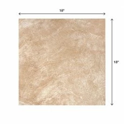 Portland Stone Beige 18 in. x 18 in. Glazed Ceramic Floor and Wall Tile (17.44 sq. ft. / case) by TrafficMaster -Cozy Floor Style portland stone beige trafficmaster ceramic tile pt011818hd1pv 66 1000