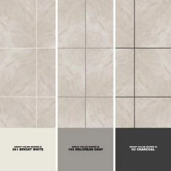 Portland Stone Gray 18 in. x 18 in. Glazed Ceramic Floor and Wall Tile (17.44 sq. ft. / case) by TrafficMaster 19 Portland Stone Gray 18 in. x 18 in. Glazed Ceramic Floor and Wall Tile (17.44 sq. ft. / case) by TrafficMaster -Cozy Floor Style portland stone gray trafficmaster ceramic tile ulmk18181pv 1d 1000