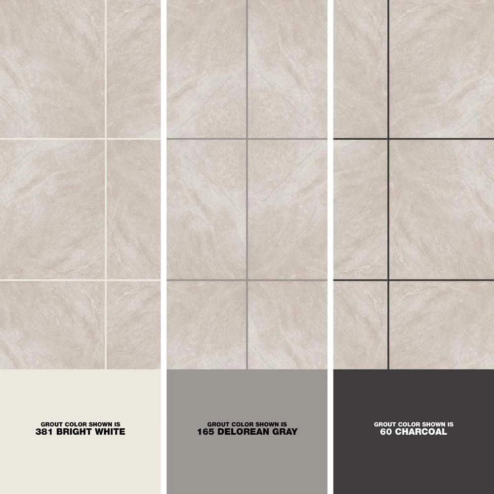 Portland Stone Gray 18 in. x 18 in. Glazed Ceramic Floor and Wall Tile (17.44 sq. ft. / case) by TrafficMaster 6 Portland Stone Gray 18 in. x 18 in. Glazed Ceramic Floor and Wall Tile (17.44 sq. ft. / case) by TrafficMaster - Image 4