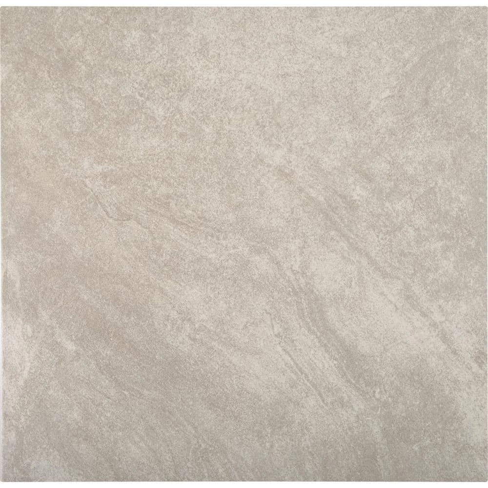 Portland Stone Gray 18 in. x 18 in. Glazed Ceramic Floor and Wall Tile (17.44 sq. ft. / case) by TrafficMaster 8 Portland Stone Gray 18 in. x 18 in. Glazed Ceramic Floor and Wall Tile (17.44 sq. ft. / case) by TrafficMaster - Image 6