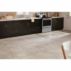 Portland Stone Gray 18 in. x 18 in. Glazed Ceramic Floor and Wall Tile (348.8 sq. ft. / pallet) by TrafficMaster -Cozy Floor Style portland stone gray trafficmaster ceramic tile ulmk1818pl1pv fa 1000