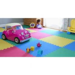 Primary Pastel 24 in. x 24 in. x 0.47 in. Foam Playroom Floor Tiles (4 Tiles/Pack) (16 sq. ft.) by TrafficMaster -Cozy Floor Style primary pastel trafficmaster gym floor tiles 24121hdus 76 1000