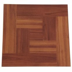 Red Oak Parquet 12 in. x 12 in. Peel and Stick Vinyl Tile Flooring (30 sq. ft. / case) by TrafficMaster -Cozy Floor Style red oak parquet trafficmaster vinyl tile 65656 1d 1000