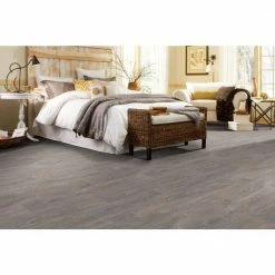 Scorched Walnut Grey Wood Residential Vinyl Sheet Flooring 12ft. Wide x Cut to Length by TrafficMaster -Cozy Floor Style scorched walnut grey trafficmaster vinyl sheet flooring c9450407c895p14 77 1000