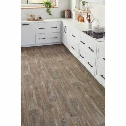 Scorched Walnut Grey Wood Residential Vinyl Sheet Flooring 12ft. Wide x Cut to Length by TrafficMaster -Cozy Floor Style scorched walnut grey trafficmaster vinyl sheet flooring c9450407c895p14 a0 1000