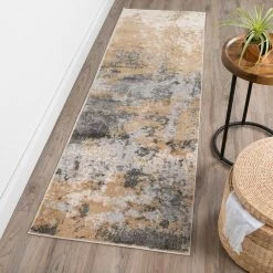 Gentry 19 Silver 2 Ft. 3 In. x 7 Ft. 5 In. Abstract Area Rug by Addison Rugs -Cozy Floor Style silver addison rugs area rugs hdge19si2x7 31 1000