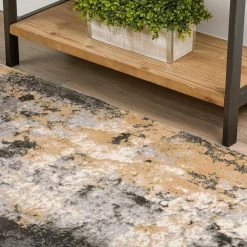 Gentry 19 Silver 2 Ft. 3 In. x 7 Ft. 5 In. Abstract Area Rug by Addison Rugs -Cozy Floor Style silver addison rugs area rugs hdge19si2x7 40 1000