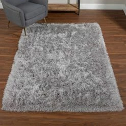 Sensation 1 Silver 9 ft. x 13 ft. Area Rug by Addison Rugs -Cozy Floor Style silver addison rugs area rugs hdss1si9x13 31 1000