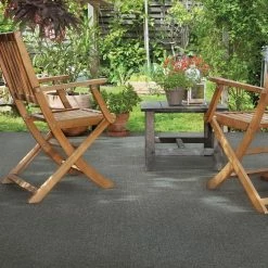 Elevations - Color Sky Grey 12 ft. Indoor/Outdoor Ribbed Texture Carpet by TrafficMaster -Cozy Floor Style sky grey trafficmaster needlepunch carpet 7pd5n660144h e1 1000