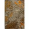 Bach 60 Abstract Tangerine 3 ft. 3 in. x 5 ft. 1 in. Area Rug by Addison Rugs -Cozy Floor Style tangerine addison rugs area rugs hdbh60ta3x5 64 1000