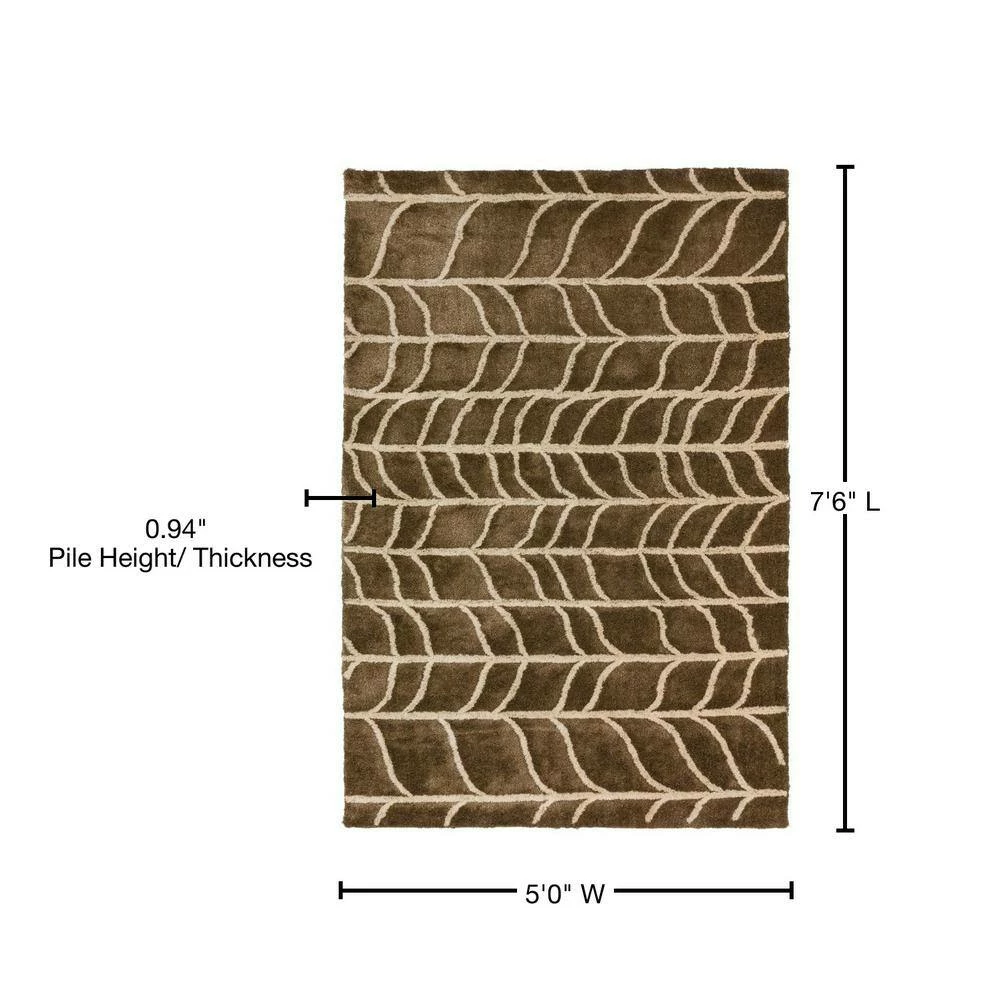 Sarita 2 Taupe 5 ft. x 7 ft. 6 in. Area Rug by Addison Rugs 8 Sarita 2 Taupe 5 ft. x 7 ft. 6 in. Area Rug by Addison Rugs - Image 6