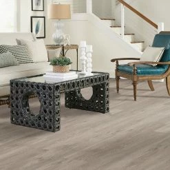 Taupe Oak 6 in. x 36 in. Peel and Stick Vinyl Plank (36 sq. ft. / case) by TrafficMaster -Cozy Floor Style taupe oak trafficmaster vinyl plank flooring wd6841 66 1000