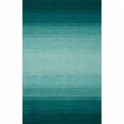 Dunes 1 Teal 5'X7'3" Ombre Wool Indoor by Addison Rugs