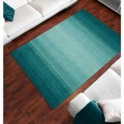 Dunes 1 Teal 5'X7'3" Ombre Wool Indoor by Addison Rugs -Cozy Floor Style teal addison rugs area rugs hddu1te5x7 d4 1000