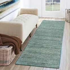 Dexter 1 Teal 2 ft. 3 in. x 7 ft. 6 in. Tonal Solid Wool and Viscose Indoor Area Rug Runner by Addison Rugs 19 Dexter 1 Teal 2 ft. 3 in. x 7 ft. 6 in. Tonal Solid Wool and Viscose Indoor Area Rug Runner by Addison Rugs -Cozy Floor Style teal addison rugs area rugs hddx1te2x8 31 1000
