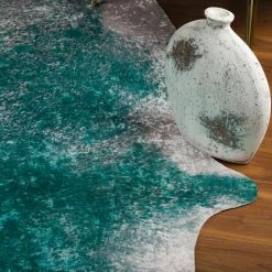 Winston 5 Teal 8 ft. 10 in. x 11 ft. Faux Hyde Area Rug by Addison Rugs -Cozy Floor Style teal addison rugs area rugs hdwn5te9x11 1d 1000