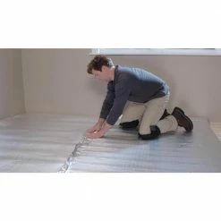 Standard 100 sq. ft. Rolls 25 ft. x 4 ft. x .080 in. Polyethylene Foam 2-in-1 Underlayment by TrafficMaster -Cozy Floor Style trafficmaster underlayment 100779555 40 1000