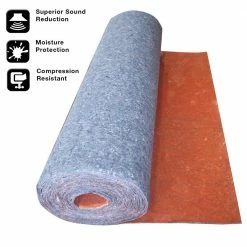 100 sq. ft. 3 ft. x 33.34 ft. x 1/8 in. Acoustical Underlayment with Attached Vapor Barrier for Laminate Flooring by TrafficMaster 17 100 sq. ft. 3 ft. x 33.34 ft. x 1/8 in. Acoustical Underlayment with Attached Vapor Barrier for Laminate Flooring by TrafficMaster -Cozy Floor Style trafficmaster underlayment qw100n1hd fa 1000